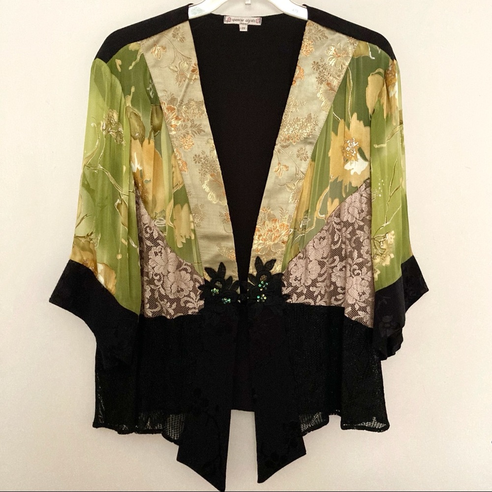 Spencer Alexis Gorgeous Airy Light Overshirt/Blouse - Womens Plus Size 2X